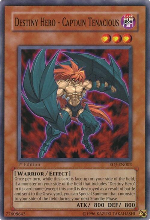 Destiny Hero - Captain Tenacious - Enemy of Justice - YuGiOh