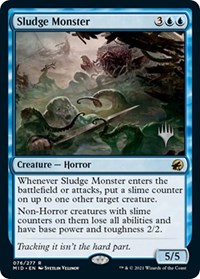 Sludge Monster - Promo Pack: Innistrad: Midnight Hunt - Magic: The Gathering card