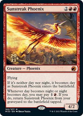 Sunstreak Phoenix #162 – Prerelease Cards (Mythic)