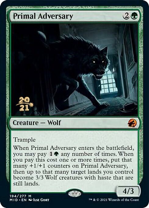 Primal Adversary #194s — Innistrad: Midnight Hunt Promos