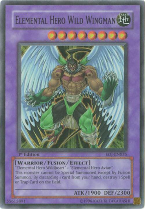 Elemental Hero Wild Wingman - Enemy of Justice - YuGiOh