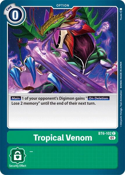 英語版　Tropical  Tropical Venom - Double Diamond - Digimon Card Game