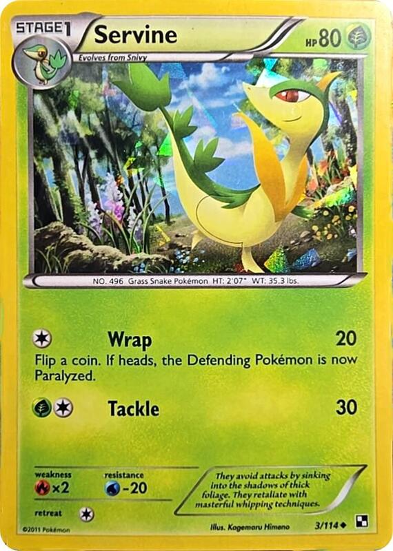 Servine - 3/114 (Cracked Ice Holo) 003/114 from Miscellaneous Cards & Products