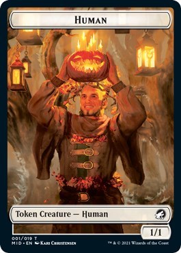 Human // Zombie (015) Double-Sided Token