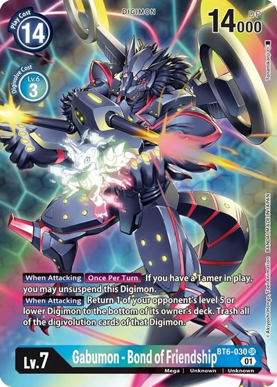 Gabumon - Bond of Friendship (Alternate Art) Double Diamond Super Rare Digimon card — value and price