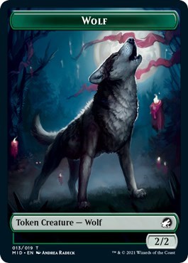 Wolf // Vampire Double-Sided Token