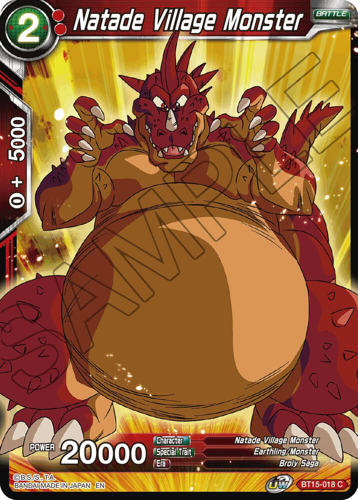 Natade Village Monster #BT15-018 — Saiyan Showdown