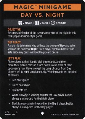 Magic Minigame: Day Vs. Night