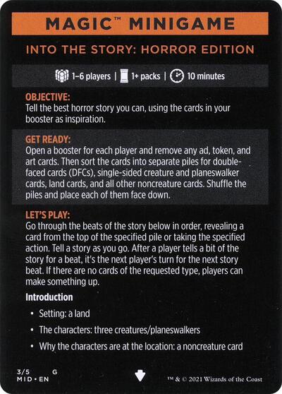 Magic Minigame: Into the Story: Horror Edition