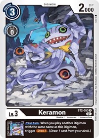 Keramon - BT2-053 (Tamer Party Vol. 3 Promo) - Release Special Booster 1.0 - Digimon card