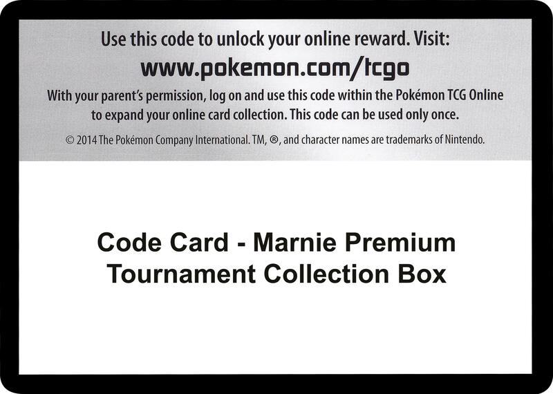 Code Card - Marnie Premium Tournament Collection Box  from Miscellaneous Cards & Products