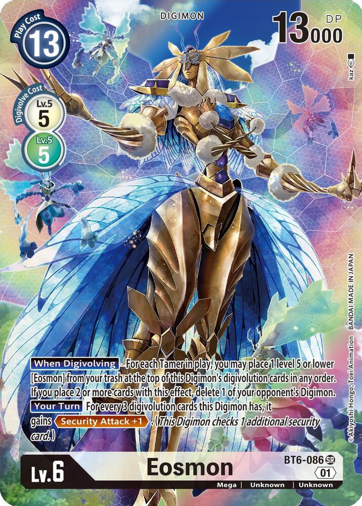 Eosmon BT6 086 Alternate Art digimon card
