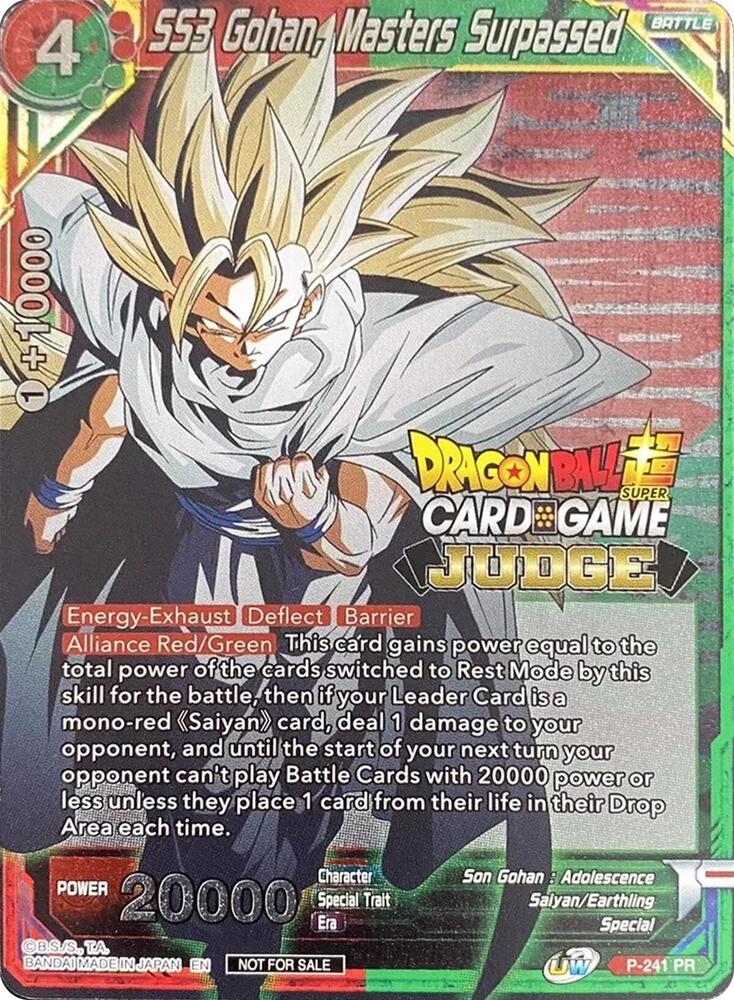 SS3 Gohan, Masters Surpassed #P-241 — Judge Promotion Cards