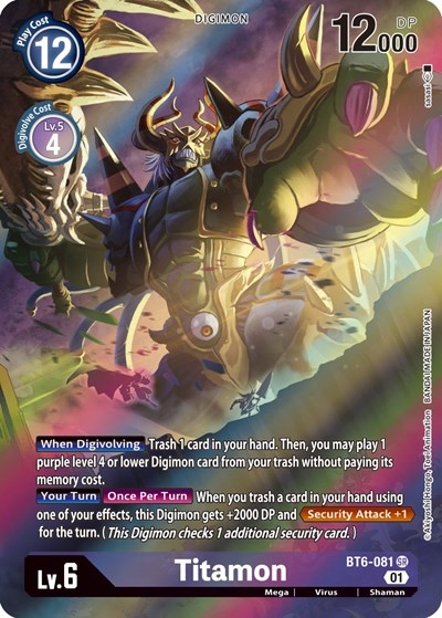 Titamon (Alternate Art) Double Diamond card price