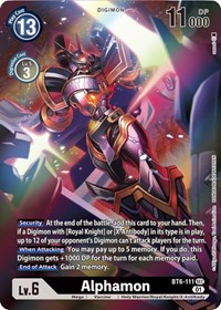 Alphamon (Alternate Art) - Double Diamond - Digimon card