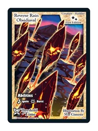Reverse Rain Obsidiaval - Exodus Threshold of Time trading card
