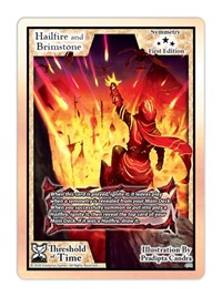 Hailfire & Brimstone - Exodus Threshold of Time trading card