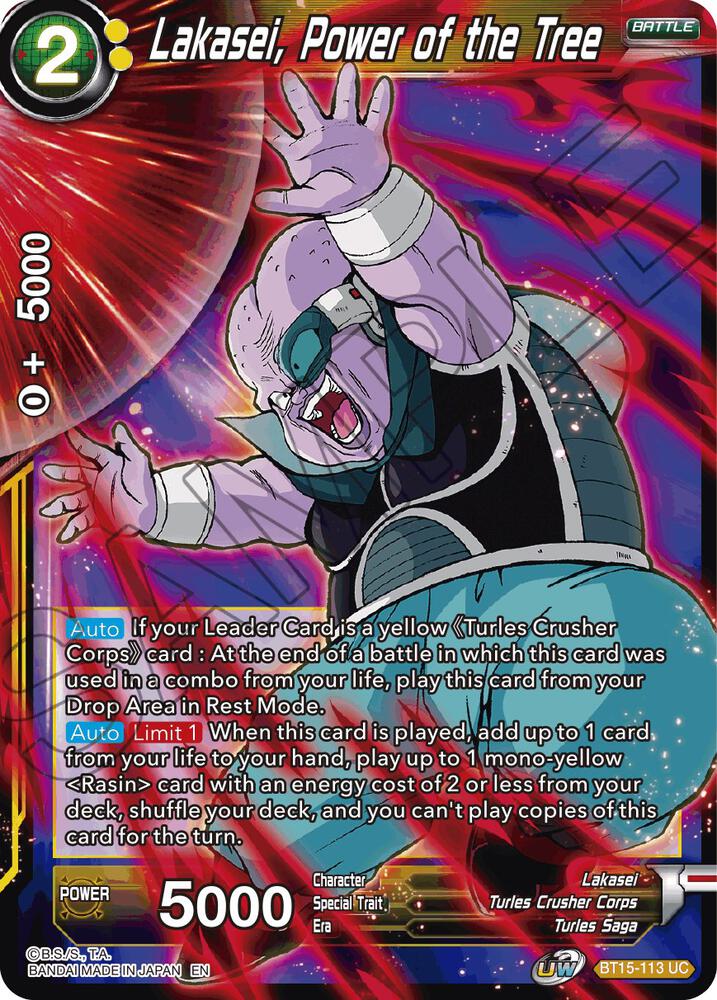 Lakasei, Power of the Tree #BT15-113 — Saiyan Showdown