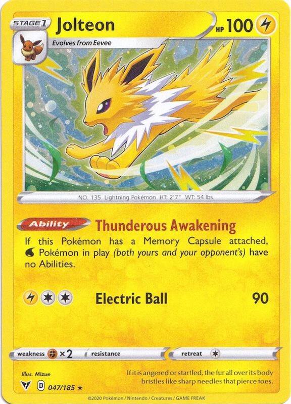 Jolteon - 047/185 (Cosmos Holo) 047/185 from Miscellaneous Cards & Products