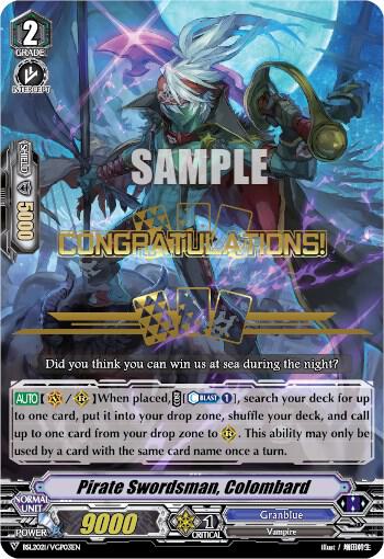 Pirate Swordsman, Colombard (Hot Stamped)