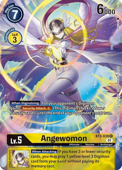 Angewomon (1-Year Anniversary Box Topper) Release Special Booster 1.0 Rare Digimon card — value and price