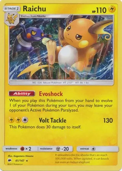 Raichu - 41/147 (Cosmos Holo)