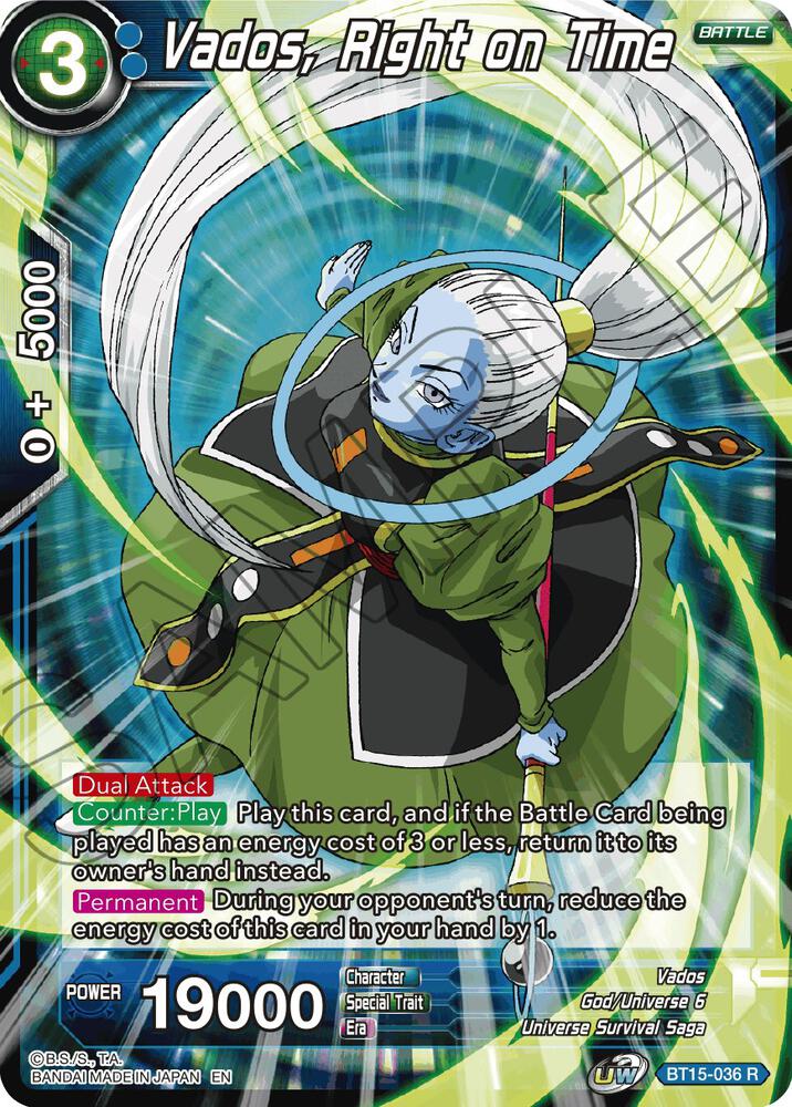 Vados, Right on Time #BT15-036 — Saiyan Showdown