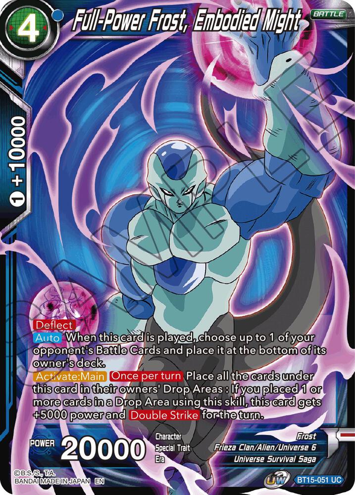 Full-Power Frost, Embodied Might - Saiyan Showdown - Dragon Ball