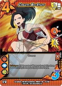 Create: Bo Staff - UniVersus UniVersus: My Hero Academia trading card