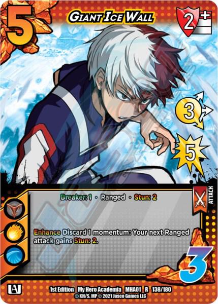 Giant Ice Wall (Misprint) - UniVersus: My Hero Academia