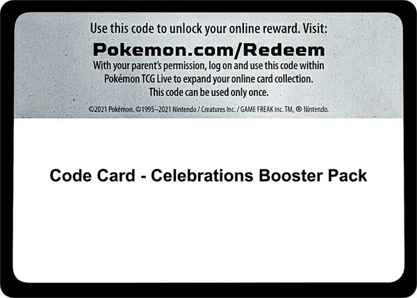 Code Card - Celebrations Booster Pack