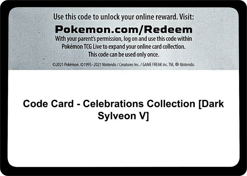 Code Card - Celebrations Collection [Dark Sylveon V]  from Celebrations