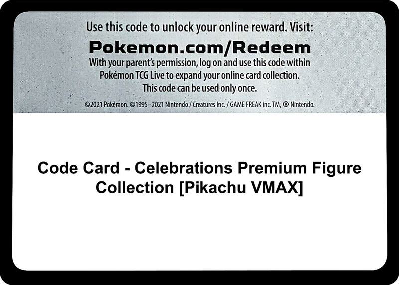 Code Card - Celebrations Premium Figure Collection [Pikachu VMAX]  from Celebrations