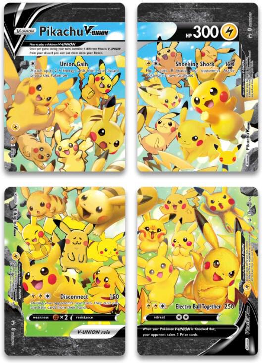 Pikachu V-Union [Set of 4]  from SWSH: Sword & Shield Promo Cards