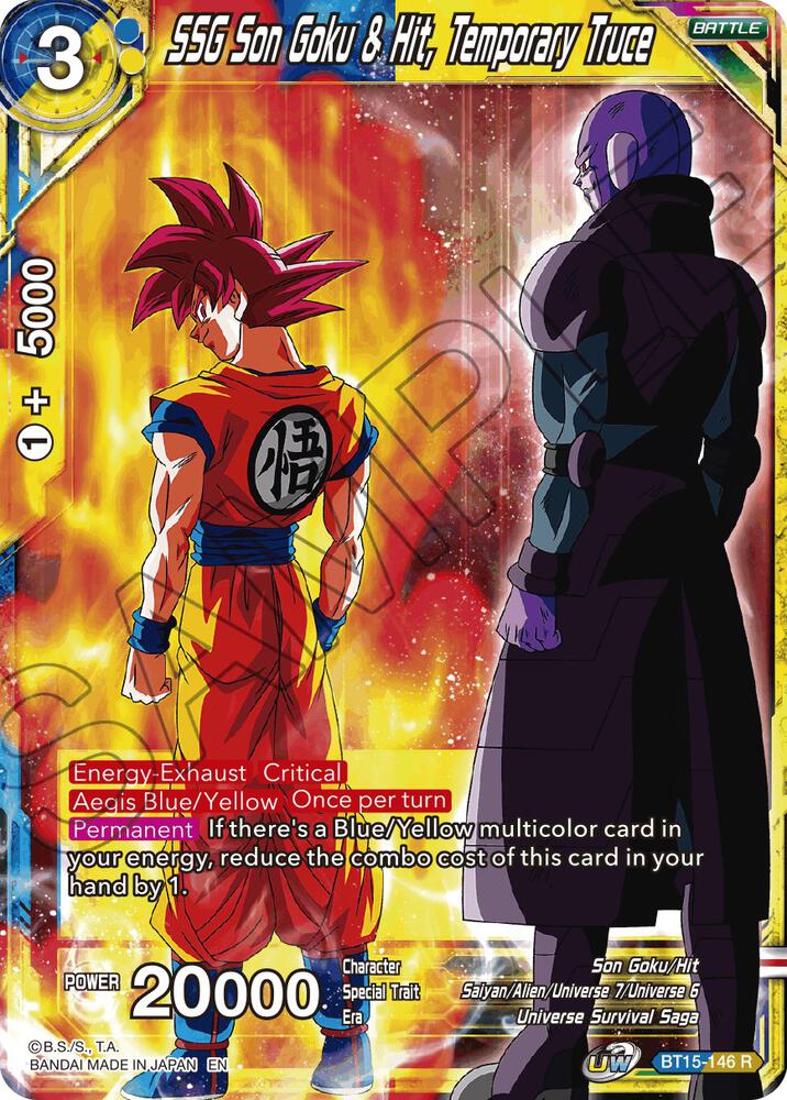 SSG Son Goku & Hit, Temporary Truce - Saiyan Showdown - Dragon