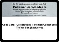Code Card - Celebrations Pokemon Center Elite Trainer Box (Exclusive)