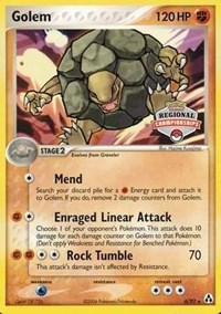 Golem - 6/92 (Regional Championships) #006/092 from League & Championship Cards Pokemon card image