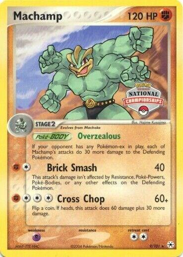 Machamp - 9/101 (National Championships) 009/101 from League & Championship Cards