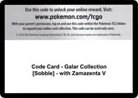Code Card - Galar Collection [Sobble] - with Zamazenta V from Miscellaneous Cards & Products Pokemon card image