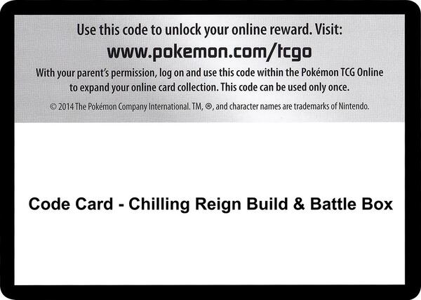 Code Card - Chilling Reign Build & Battle Box