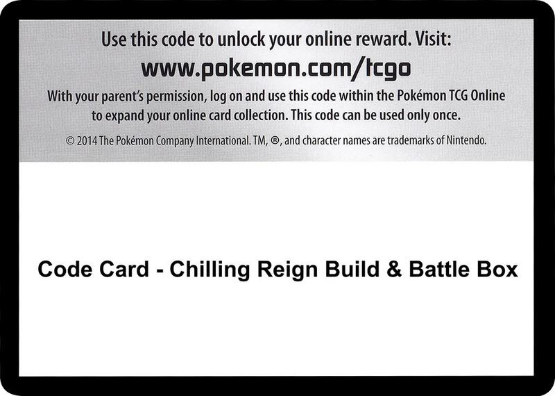 Code Card - Chilling Reign Build & Battle Box  from SWSH06: Chilling Reign