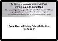 Code Card - Shining Fates Collection [Boltund V] from Shining Fates Pokemon card image