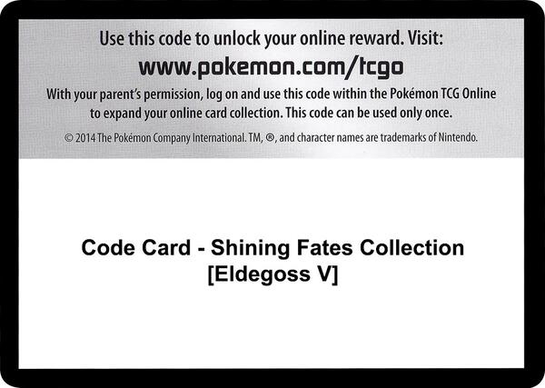 Code Card - Shining Fates Collection [Eldegoss V]