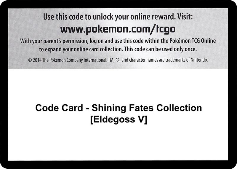 Code Card - Shining Fates Collection [Eldegoss V]  from Shining Fates
