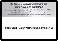 Code Card - Galar Partners Box [Inteleon V] from SWSH01: Sword & Shield Base Set Pokemon card image