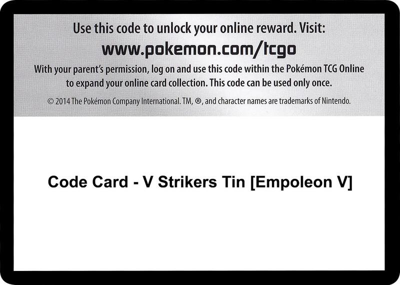 Code Card - V Strikers Tin [Empoleon V]  from SWSH05: Battle Styles
