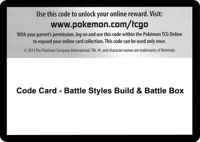 Code Card - Battle Styles Build & Battle Box