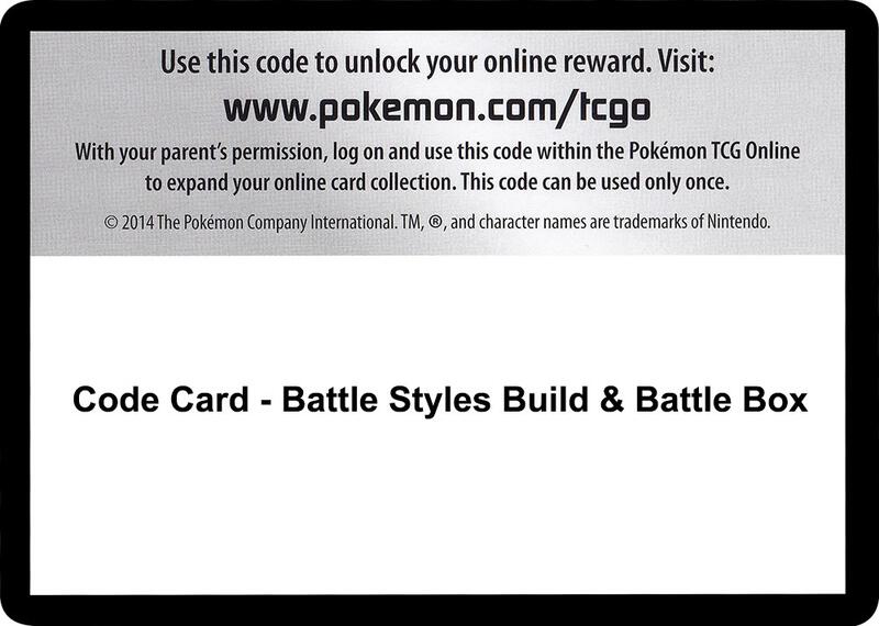 Code Card - Battle Styles Build & Battle Box  from SWSH05: Battle Styles