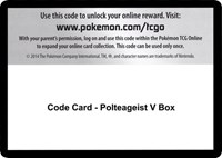 Code Card - Polteageist V Box from SWSH02: Rebel Clash Pokemon card image