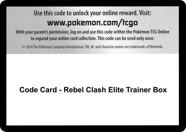 Code Card - Rebel Clash Elite Trainer Box